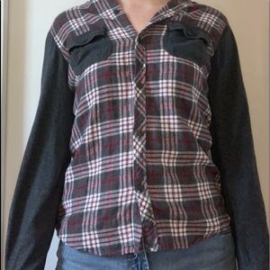 Flannel hoodie
